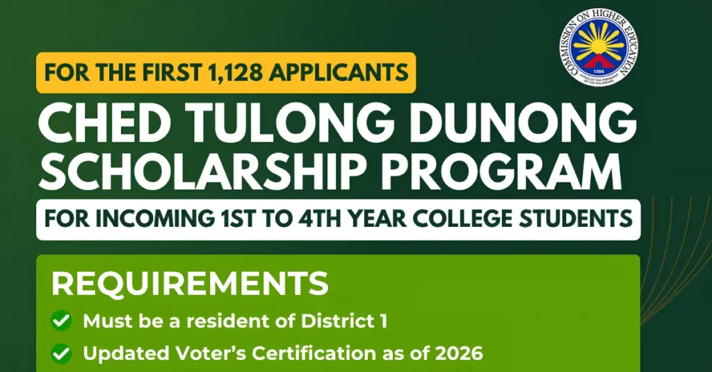 CHED Tulong Dunong Scholarship